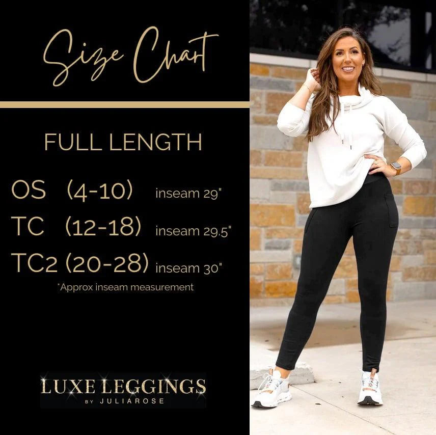 The Charlie - Black Full Length Leggings with Pockets