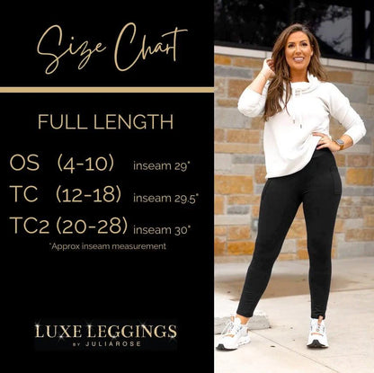 The Charlie - Black Full Length Leggings with Pockets